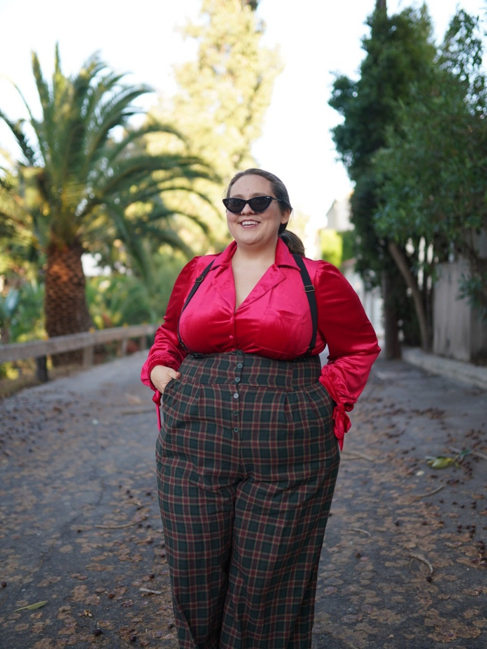 Unique Vintage Plaid Pants